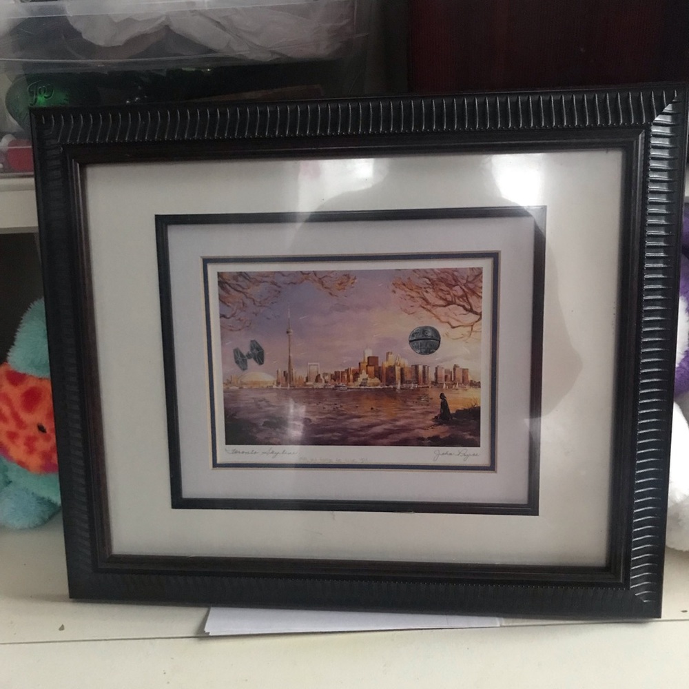 Upcycled painting- May The F O R C E Be With You